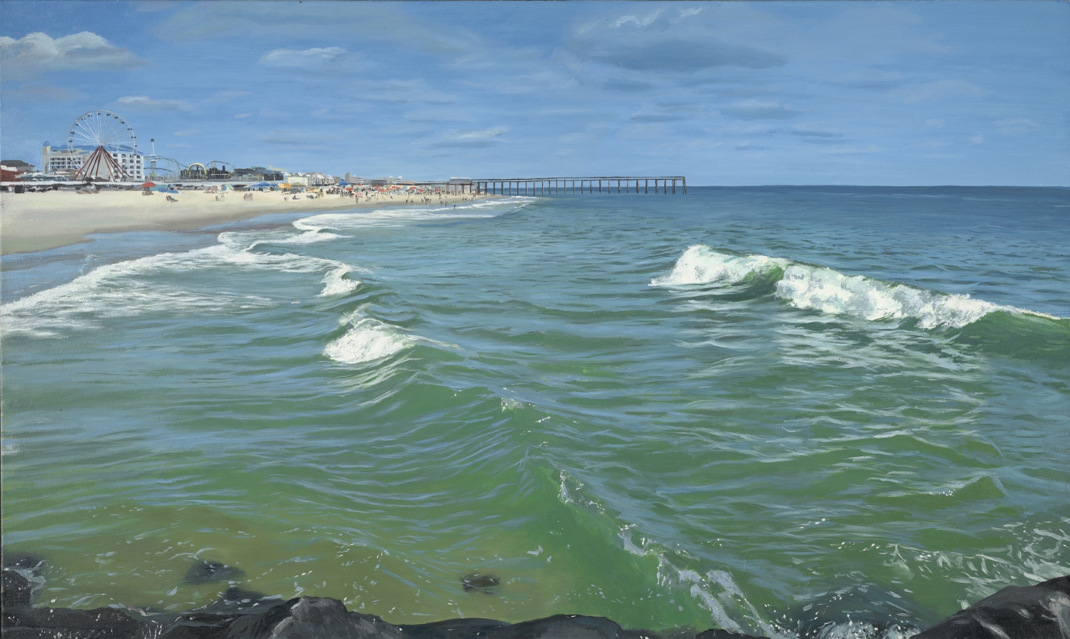 Boardwalk, oil on canvas, 24" x 40", 2010.