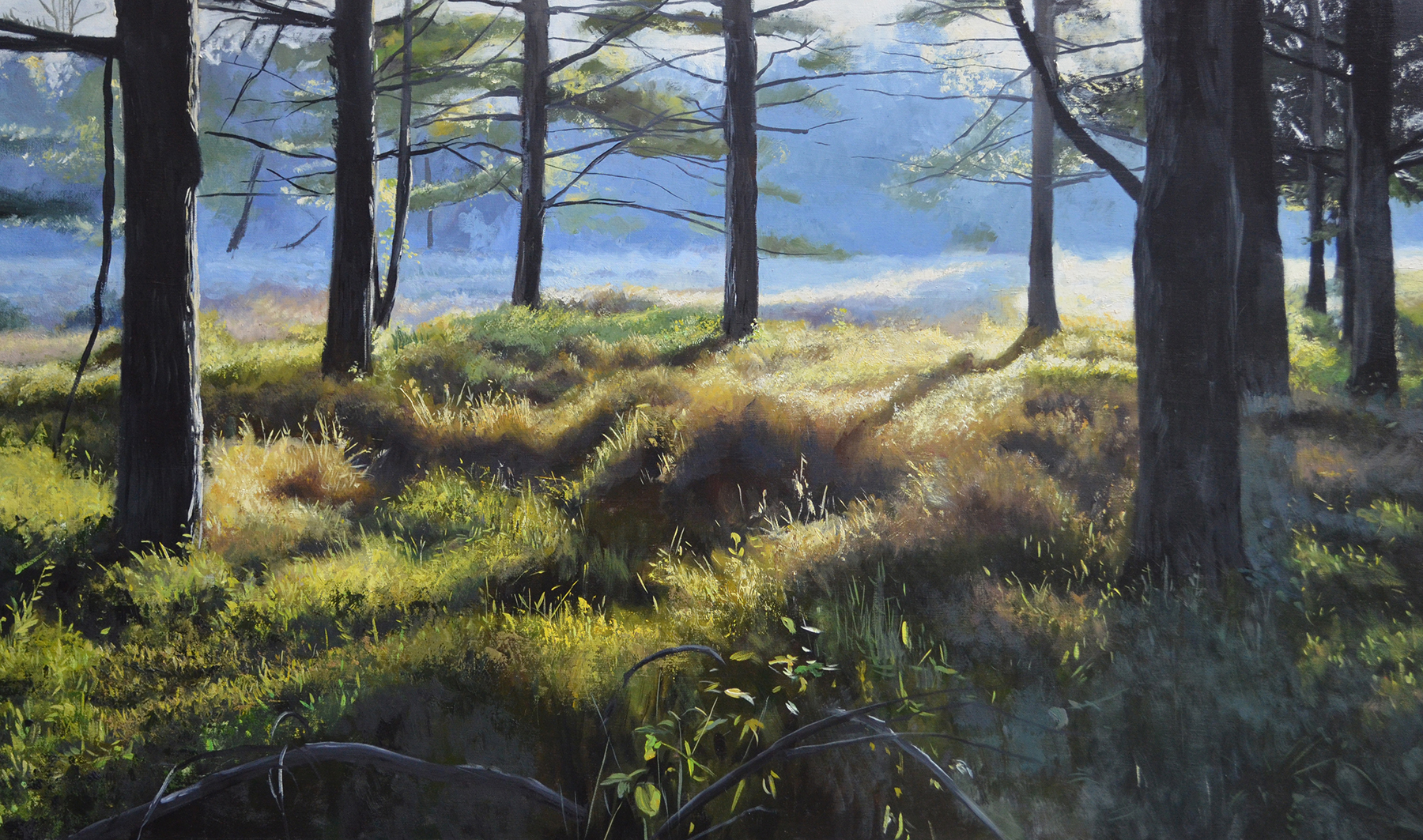 Loch Raven, oil on canvas, 20" x 40" 2015.