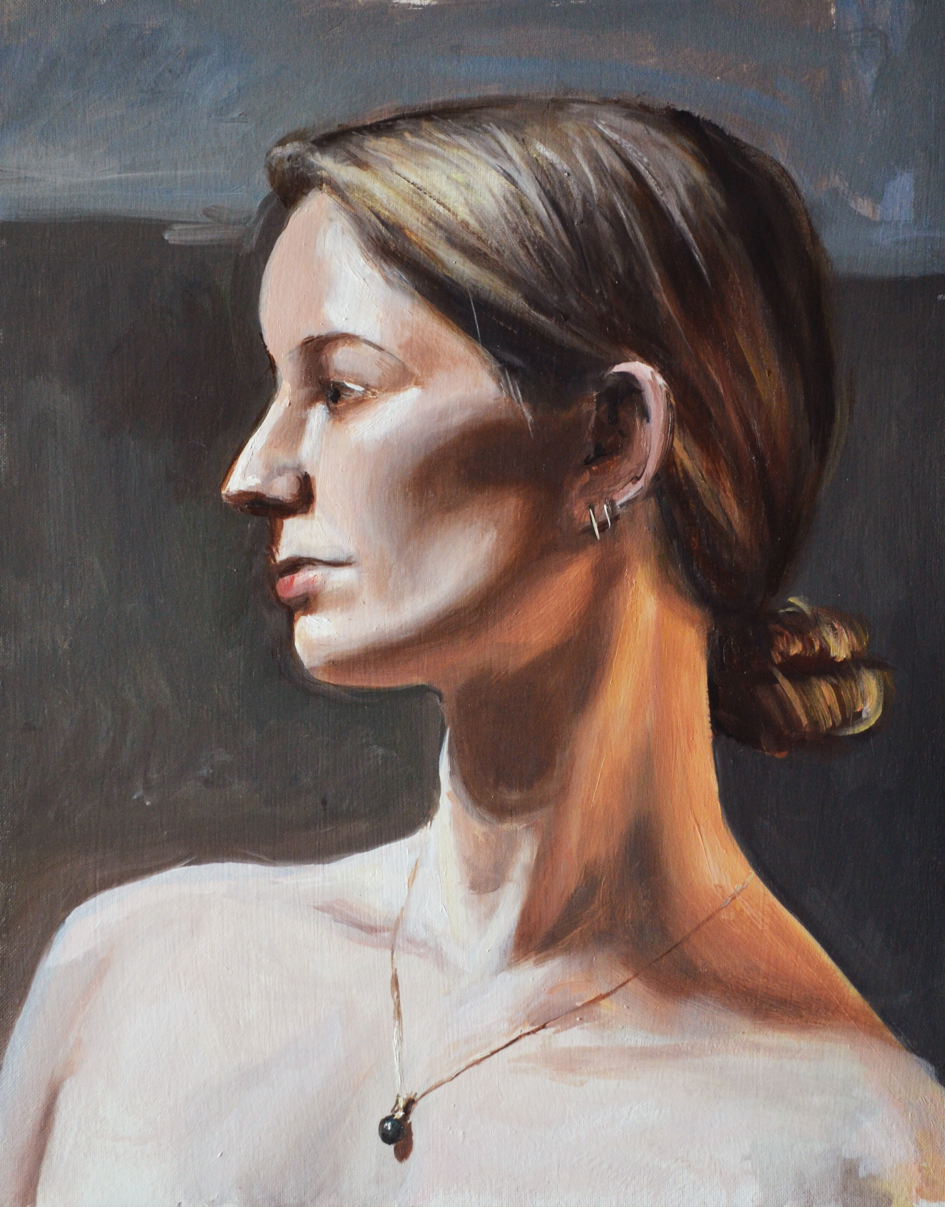 Megan, oil on canvas, 14" x 18", 2012.